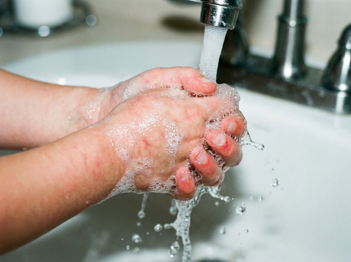  OKP kod djece - ispucane ruke od pretjeranog pranja kao čest simptom opsesivno kompulzivnog poremećaja okp kod djece simptomi prepoznavanje