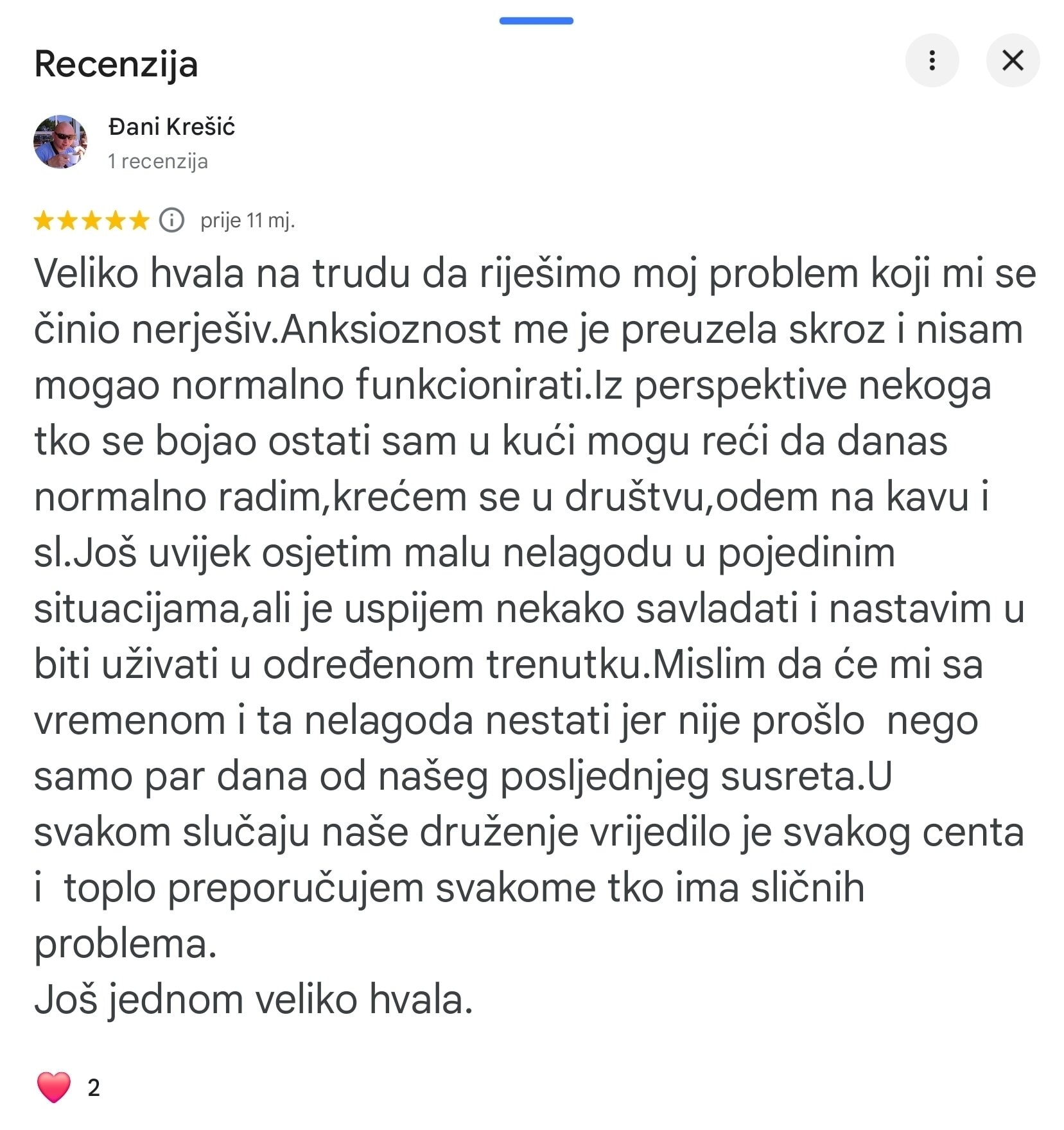 recenzija anksioznost i strah timoteo crnkovic