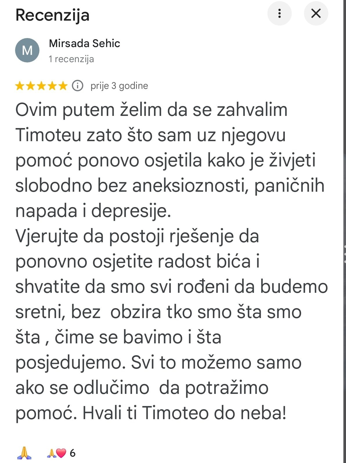 recenzija anksioznost panicni napadi depresija tim