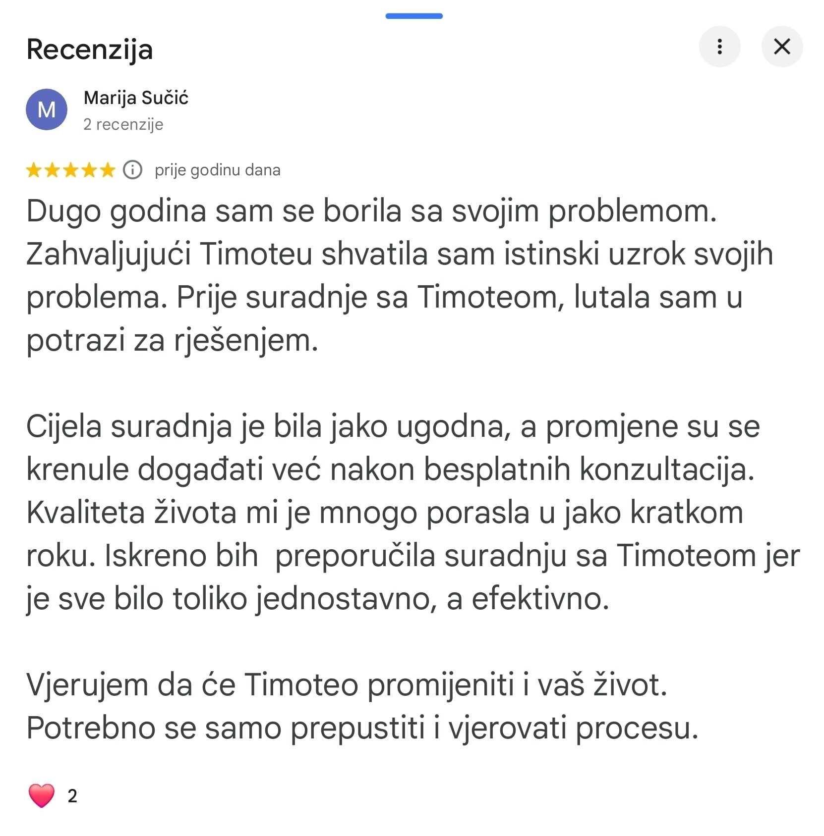 recenzija istinski uzrok problema timoteo crnkovic