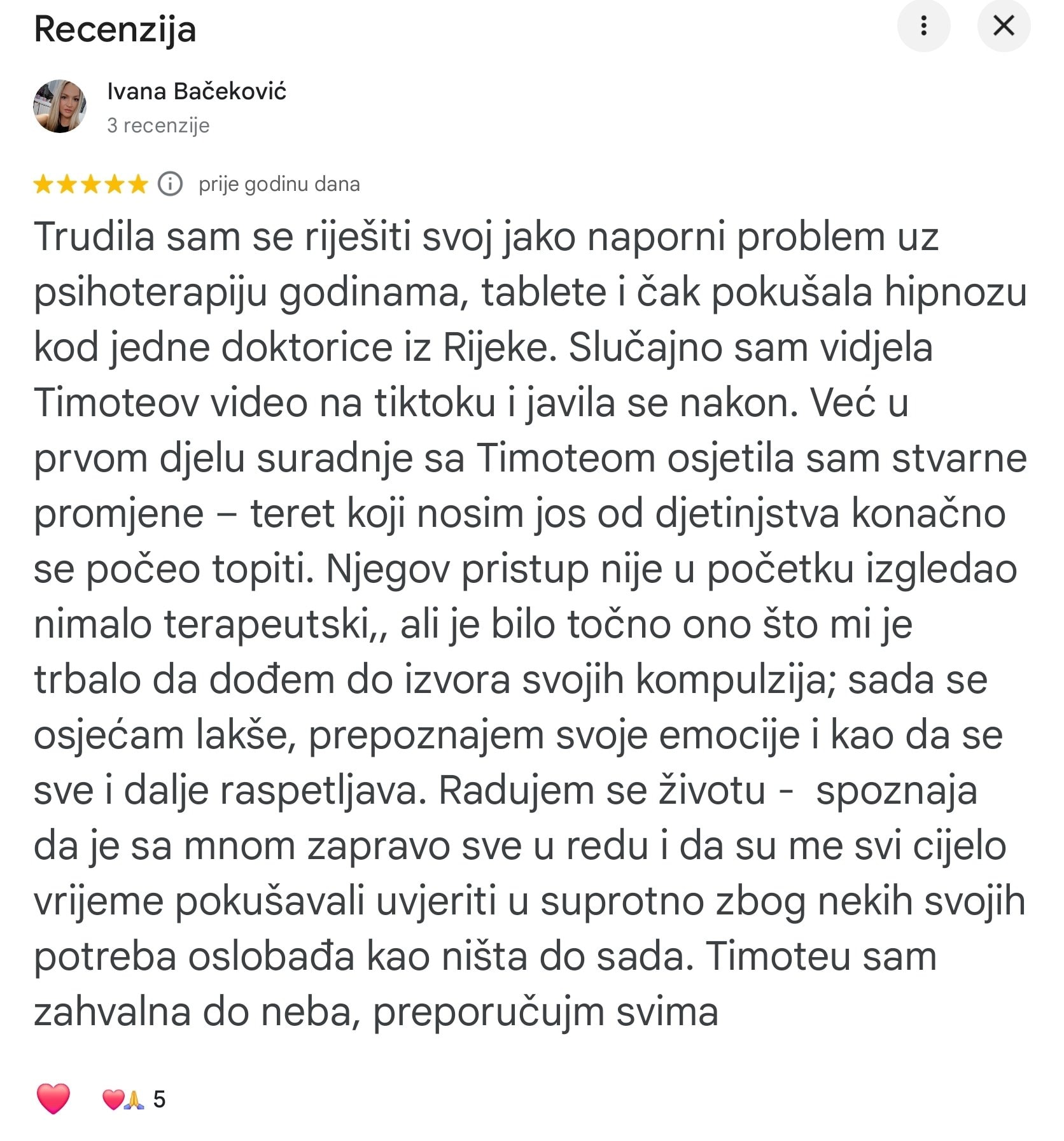 recenzija kompulzije i olaksanje timoteo crnkovic 