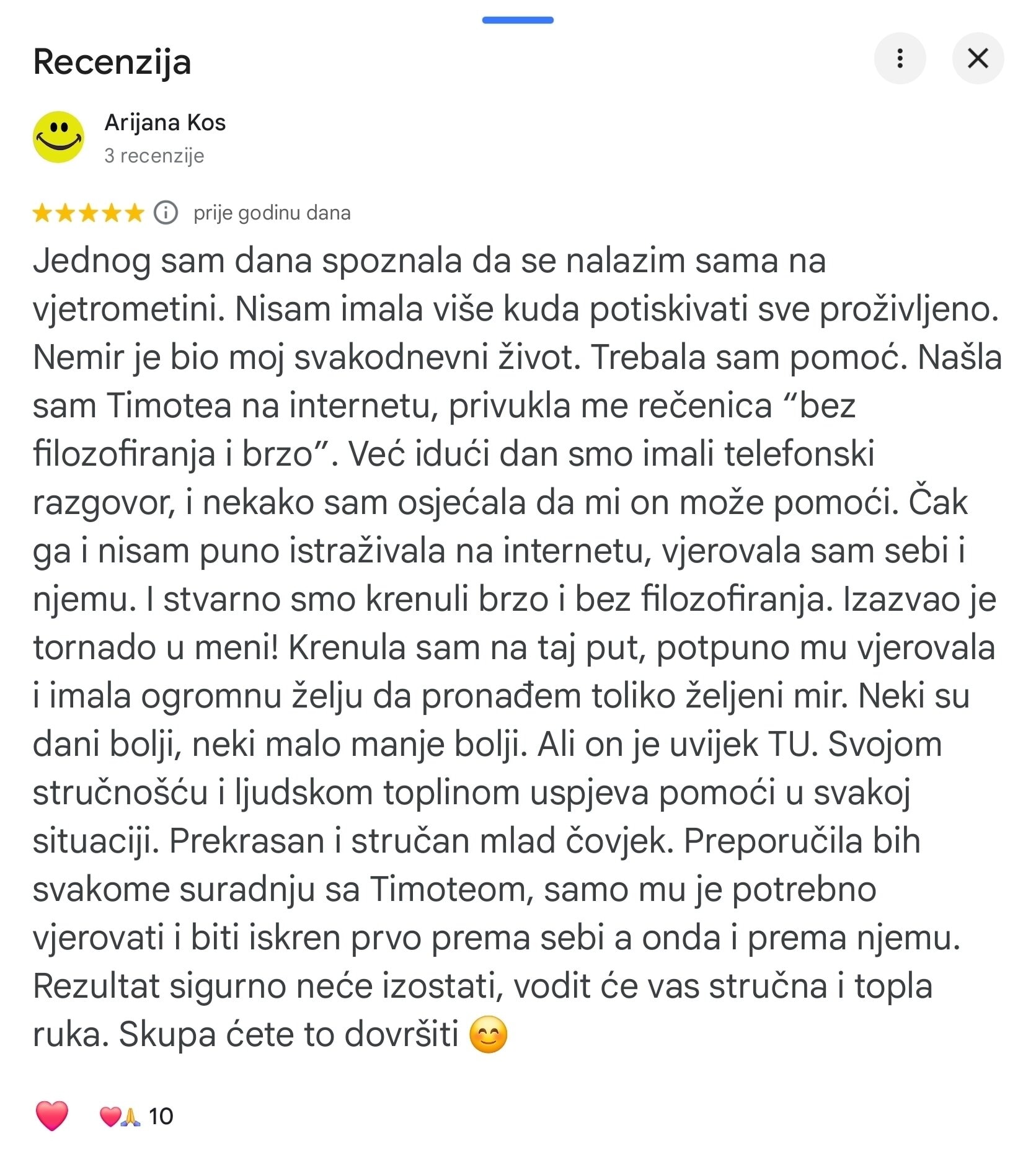 recenzija nemir i unutarnji mir timoteo crnkovic 