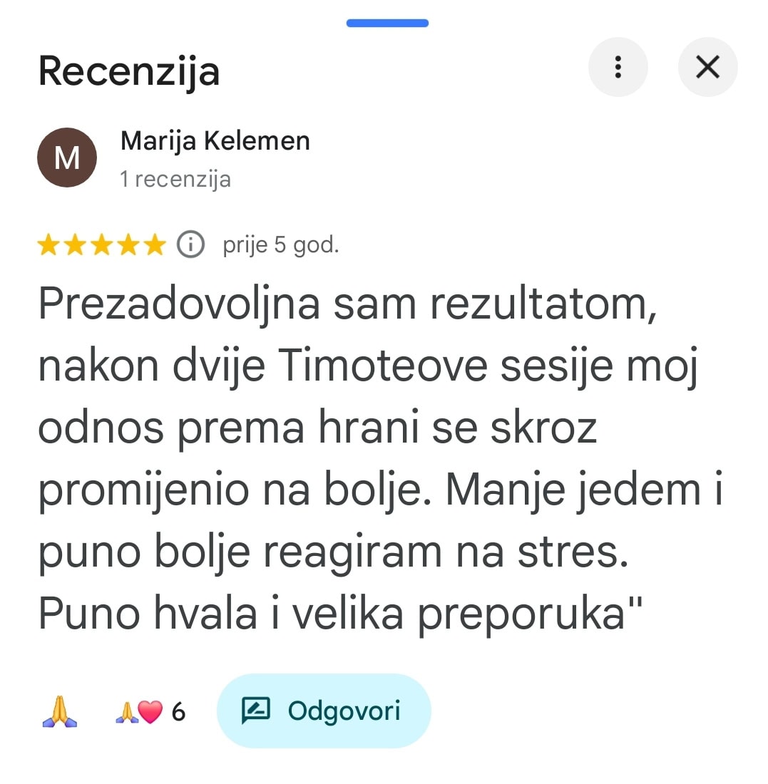 recenzija odnos prema hrani stres timoteo crnkovic