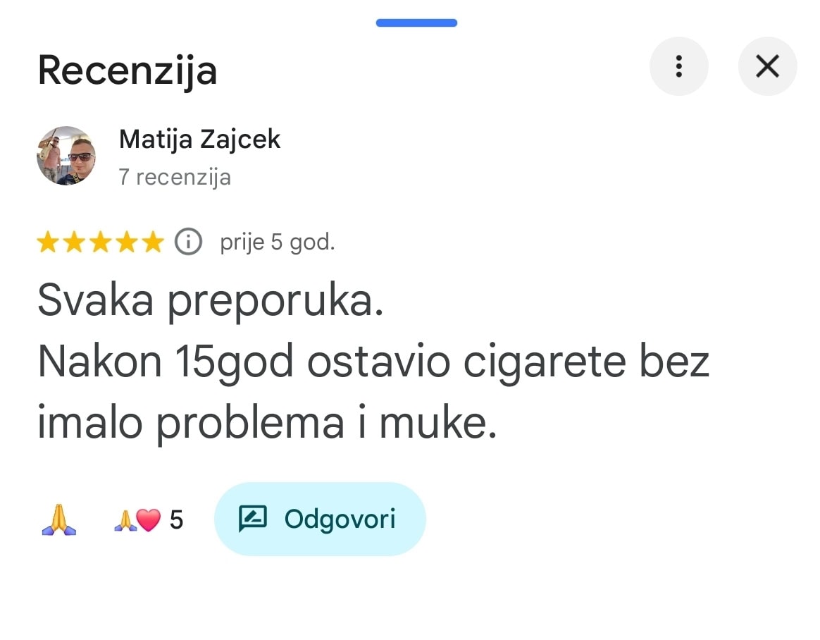 recenzija ostavio cigarete nakon 15 godina timoteo