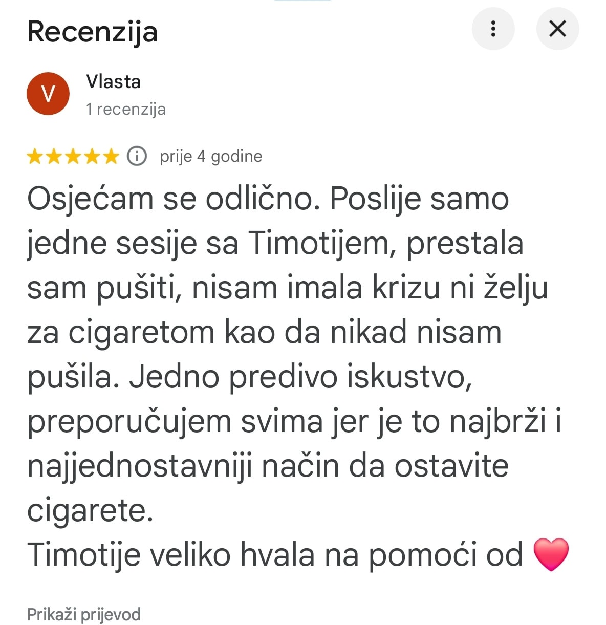 recenzija prestala pusiti bez krize timoteo crnkov