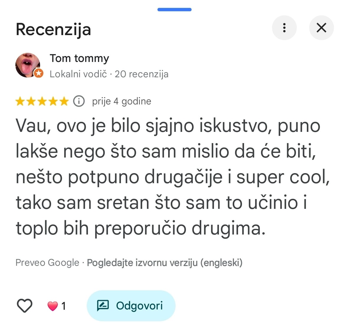 recenzija sjajno iskustvo timoteo crnkovic tom tom