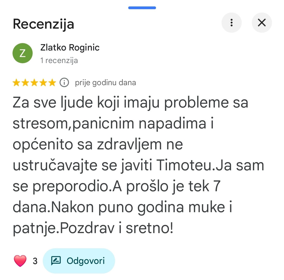 recenzija stres panicni napadi timoteo crnkovic zl